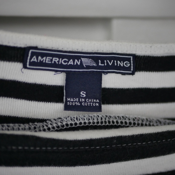 American Living stripe long sleeve top - Picture 2 of 3